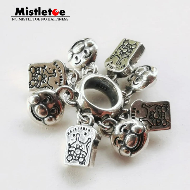 925 Silver Toast Charm Bead European Jewelry