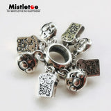925 Silver Toast Charm Bead European Jewelry