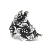 925 Silver 3 Flowers Charm Bead for European Bracelet