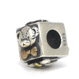 925 Sterling Silver Bear Christmas Charm Bead for European Bracelet