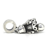 925 Silver Christmas Bell Pendant Charm - Fits European Bracelet