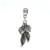925 Silver Leaf Fall Charm Bead for Bracelet