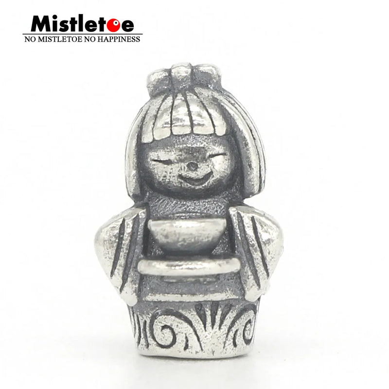 925 Silver Tibetan Buddha Charm Bead for DGA Troll & Pan Bracelet