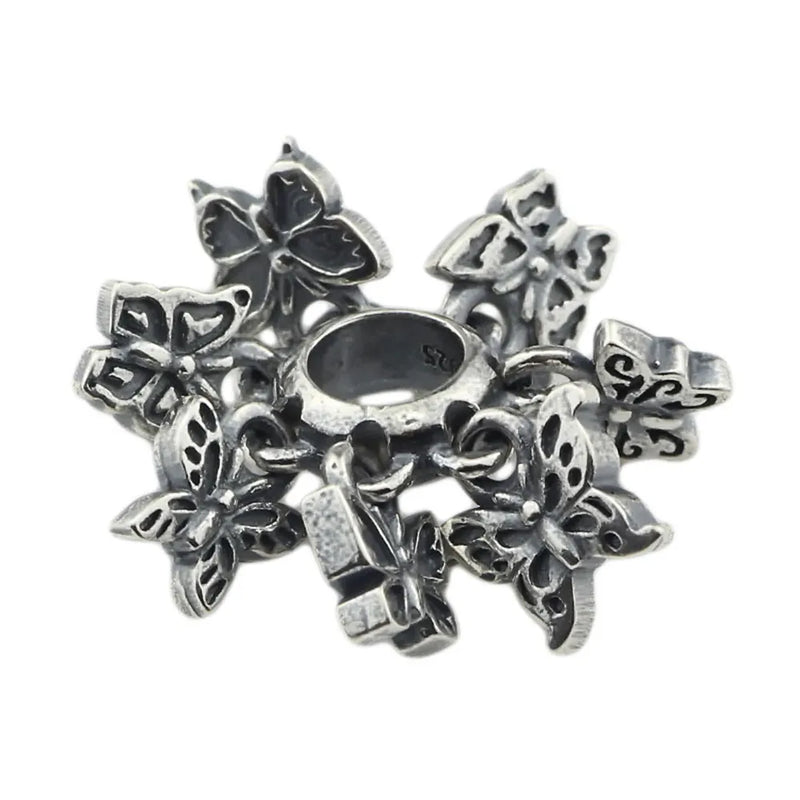 925 Sterling Silver Butterfly Spacer Charm Bead for Bracelet
