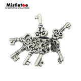 925 Silver Keys Moving Spacer Charm Bead for European Bracelet