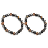 Men's Beaded Natural Stone Bracelet