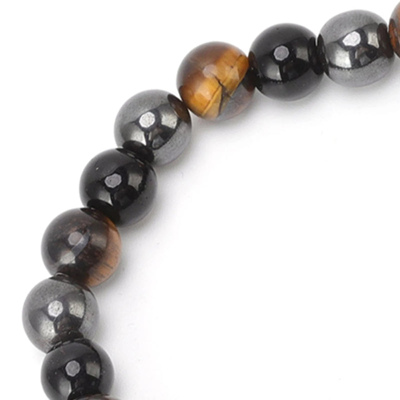 Men's Beaded Natural Stone Bracelet