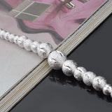Buddha Beaded Bracelet for Women Silver Jewelry