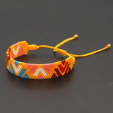 Bohemia Beaded Bracelet Hand Knitting Jigsaw Puzzle Adjustable