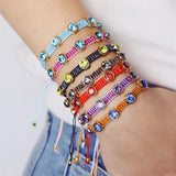 Hand woven Zircon Bracelet Adjustable Unisex Bohemia