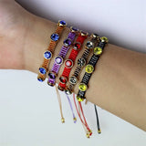 Hand woven Zircon Bracelet Adjustable Unisex Bohemia