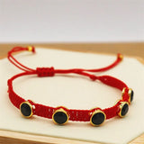 Hand woven Zircon Bracelet Adjustable Unisex Bohemia