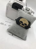 Retro Skull Beaded Bracelet Hand Woven Adjustable Unisex Bohemia Bracelet