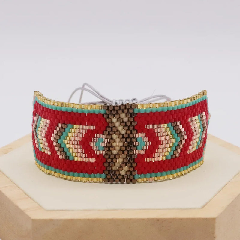 Adjustable Hand Woven Beaded Bracelet Bohemia Unisex