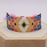 Adjustable Handwoven Rice Ball Bracelet