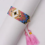 Adjustable Handwoven Rice Ball Bracelet