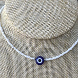 Beaded Choker Evil Eye Protection Bohemian Jewelry