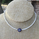 Beaded Choker Evil Eye Protection Bohemian Jewelry