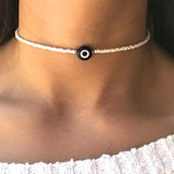Beaded Choker Evil Eye Protection Bohemian Jewelry