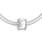 925 Sterling Silver Beaded Hearts Clip Charms for Bracelet