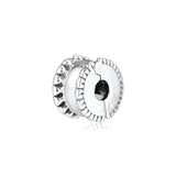 925 Sterling Silver Beaded Hearts Clip Charms for Bracelet
