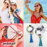 DIY Beaded Bracelet Kit with Tassel Key Ring