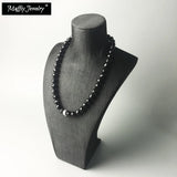 925 Silver Beaded Necklace Stone Charm Carrier