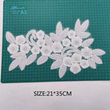 Beaded Rhinestone Patch Sew on Bridal Sash Belt