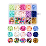 Mixed Beaded Set with Polymer Clay Heshi Beads Glass Pearl CCB Plastic 6x1mm