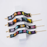 Adjustable Animal Hand-woven Beaded Bracelet Bohemian Elephant Owl