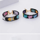 Adjustable Animal Hand-woven Beaded Bracelet Bohemian Elephant Owl