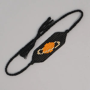 Handwoven Beaded Bracelet Vintage Minimalist Bohemian Unisex