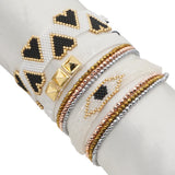 Heart Devil's Eye Bracelet Set Multilayer Bohemia