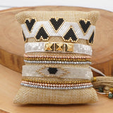 Heart Devil's Eye Bracelet Set Multilayer Bohemia