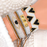 Heart Devil's Eye Bracelet Set Multilayer Bohemia