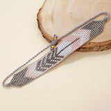 Heart Arrows Bracelet Vintage Hand Knit Minimalist Bohemian