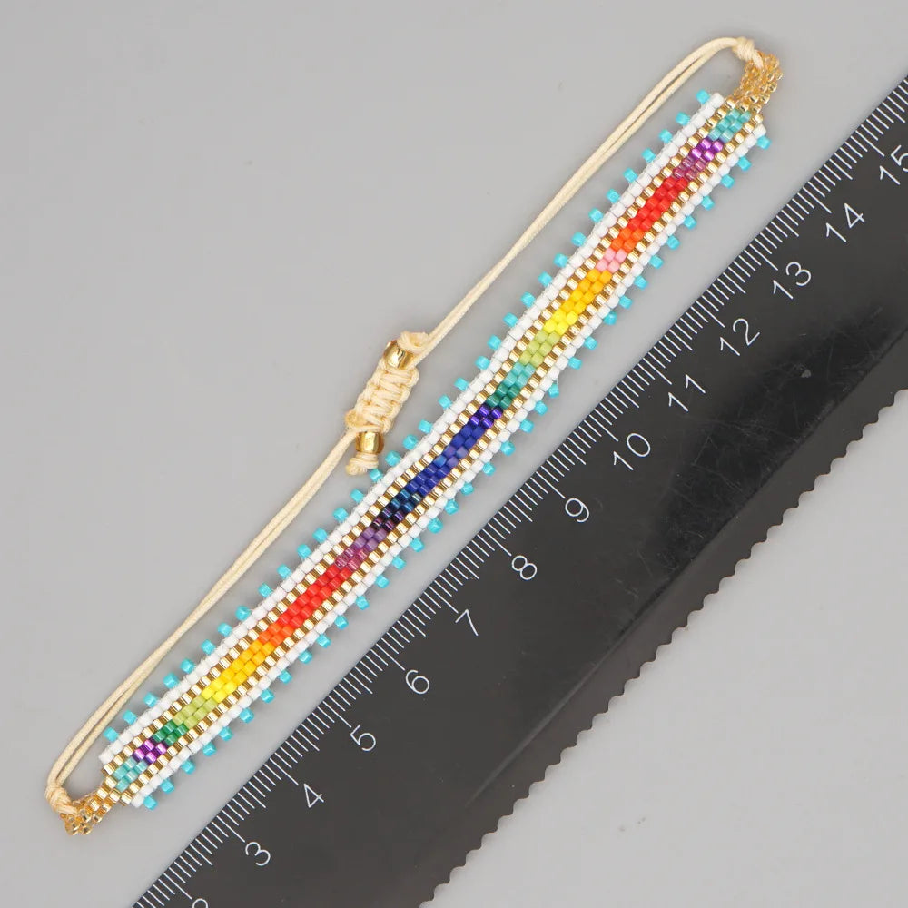 Heart Arrows Bracelet Vintage Hand Knit Minimalist Bohemian