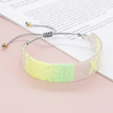 Adjustable Hand-woven Rice Bead Bracelet