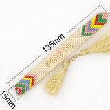 Rainbow Arrows Beaded Bracelet Hand-woven Bohemian Adjustable