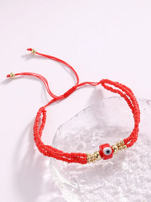 Multilayer Eyes Bohemia Bracelet Hand weaving Adjustable Bead Bracelet