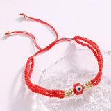 Multilayer Eyes Bohemia Bracelet Hand weaving Adjustable Bead Bracelet