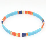Rainbow Simplicity Hand-woven Beaded Bracelet