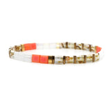Rainbow Simplicity Hand-woven Beaded Bracelet