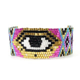 Devil's Eye Heart Personalised Beaded Bracelet