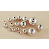 2-14mm Sterling Round Beads 925 Fish Beads DIY Jewelry