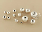 2-14mm Sterling Round Beads 925 Fish Beads DIY Jewelry