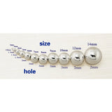 2-14mm Sterling Round Beads 925 Fish Beads DIY Jewelry