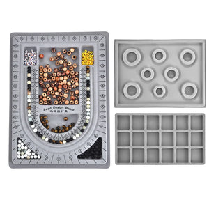 Beading Accessories Measuring tools Flocked Bead Board DIY Craft Tool