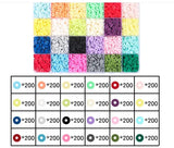 6mm Beading Kit 4800pcs DIY Jewelry Findings Polymer Clay Beads Spacer Beads