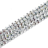 Austrian Crystal Beads 6x8mm 50pcs Flat Round Glass Bead